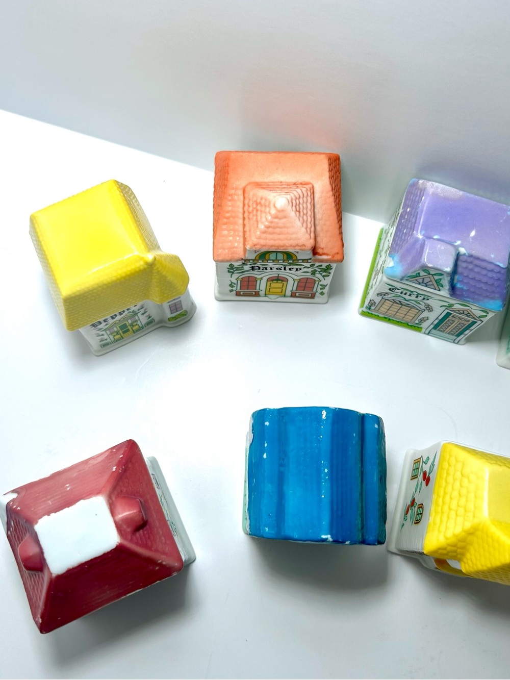 Vintage 1989 Lenox Porcelain 80’s Spice Jars Lot X13, Rare, Collectors Lot - Picture 8 of 9